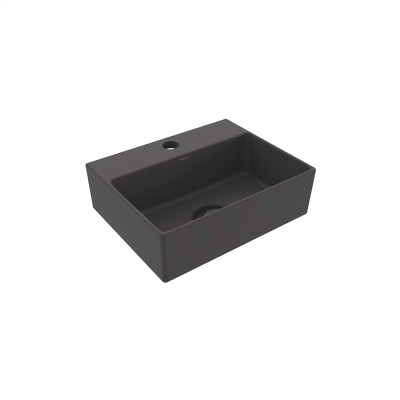 Bocchi Slim Line Dikdörtgen Lavabo 30x24 cm Mat Antrasit - 3