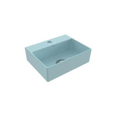 Bocchi Slim Lİne Dikdörtgen Lavabo 30x24 cm Mat Buz Mavisi - 3