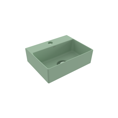 Bocchi Slim Lİne Dikdörtgen Lavabo 30x24 cm Mat Mint Yeşil - 2