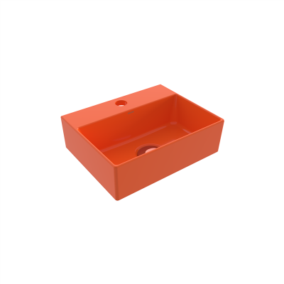 Bocchi Slim Line Dikdörtgen Lavabo 30x24 cm Parlak Turuncu - 2