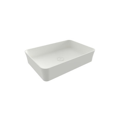 Bocchi Slim Line Dikdörtgen Lavabo 55x38 cm Mat Beyaz - 2