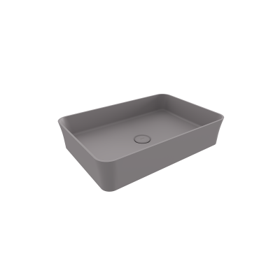 Bocchi Slim Line Dikdörtgen Lavabo 55x38 cm Mat Gri - 1