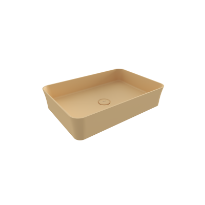 Bocchi Slim Line Dikdörtgen Lavabo 55x38 cm Mat Kaşmir - 1
