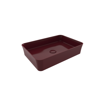 Bocchi Slim Line Dikdörtgen Lavabo 55x38 cm P.Burgonya Bordosu - 2