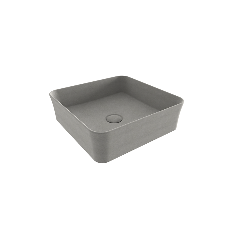 Bocchi Slim Line Kare Lavabo 38x38 cm Mat Beton - Bocchi (1)