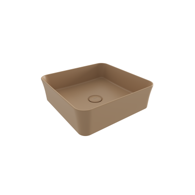 Bocchi Slim Line Kare Lavabo 38x38 cm Mat Kaşmir - 3