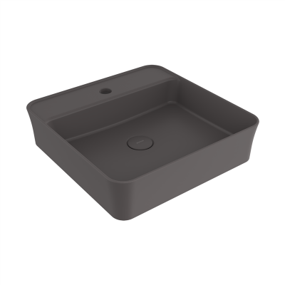 Bocchi Slim Line Kare Lavabo 45x45 cm Mat Antrasit - 3