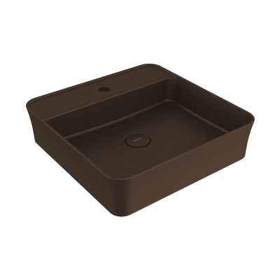 Bocchi Slim Line Kare Lavabo 45x45 cm Mat Bronz - 3