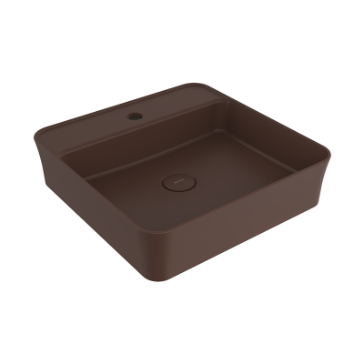 Bocchi Slim Line Kare Lavabo 45x45 cm Mat Kahve - 3