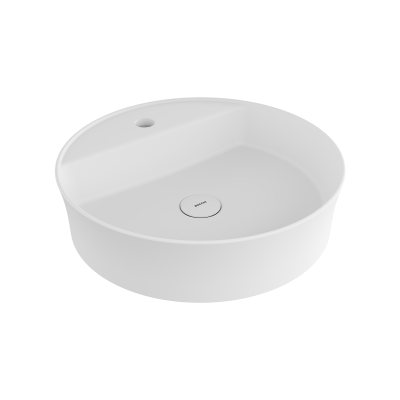Bocchi Slim Line Oval 60x45 cm Mat Beyaz - 1