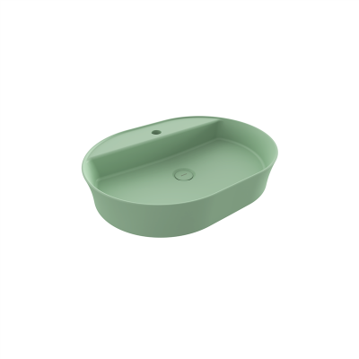 Bocchi Slim Line Oval 60x45 cm Mat Mint Yeşil - 3