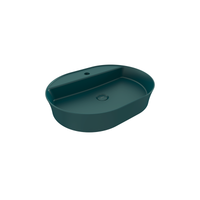 Bocchi Slim Line Oval 60x45 cm Mat Petrol Mavisi - 2