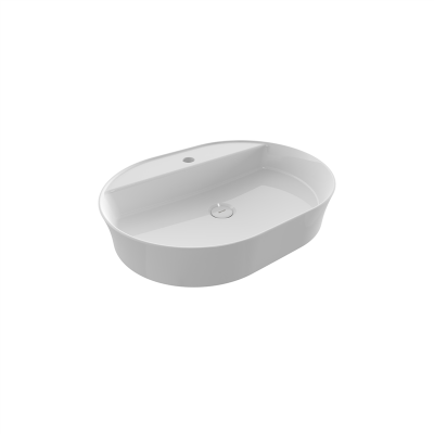 Bocchi Slim Line Oval 60x45 cm Parlak Beyaz - 2