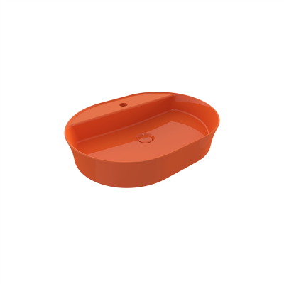 Bocchi Slim Line Oval 60x45 cm Parlak Turuncu - 3