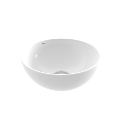 Bocchi Slim Lİne Vessel Yuvarlak Mini Lavabo 26 cm Parlak Beyaz - 1