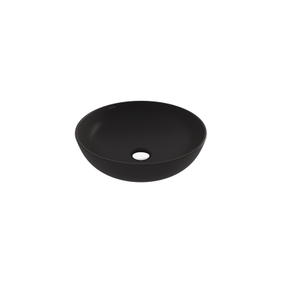 Bocchi Slim Line Yuvarlak Lavabo 38 cm Mat Antrasit - 3