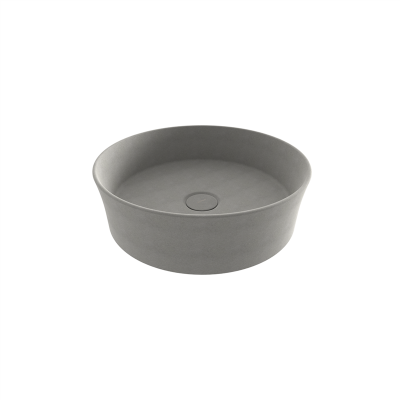 Bocchi Slim Line Yuvarlak lavabo 38 cm Mat Beton - 2