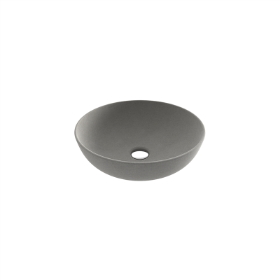 Bocchi Slim Line Yuvarlak Lavabo 38 cm Mat Beton - 2