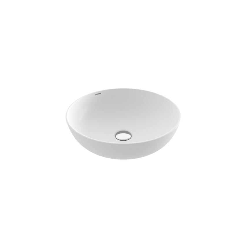 Bocchi Slim Line Yuvarlak Lavabo 38 cm Mat Beyaz - Bocchi