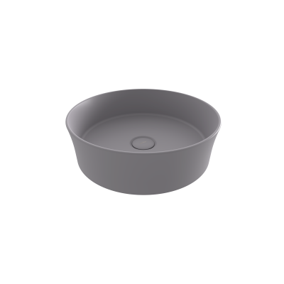 Bocchi Slim Line Yuvarlak lavabo 38 cm Mat Gri - 1