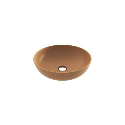 Bocchi Slim Line Yuvarlak Lavabo 38 cm Mat Kaşmir - 3