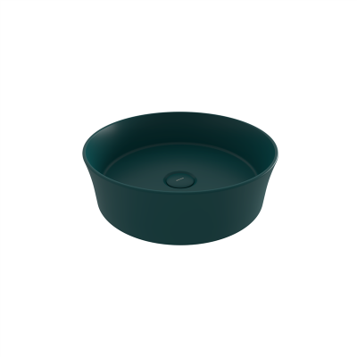 Bocchi Slim Line Yuvarlak lavabo 38 cm Mat Petrol Mavisi - 3