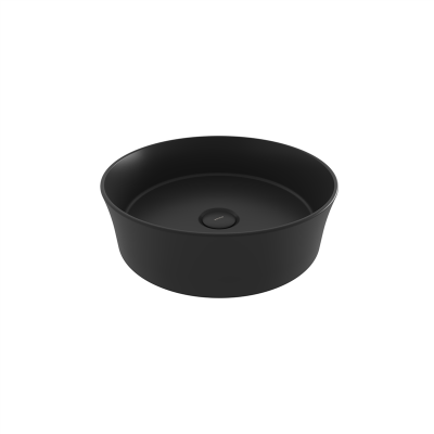 Bocchi Slim Line Yuvarlak lavabo 38 cm Mat Siyah - 2