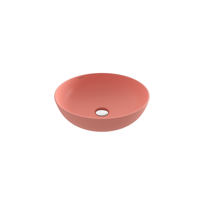Bocchi Slim Line Yuvarlak Lavabo 38 cm Mat Somon - 2