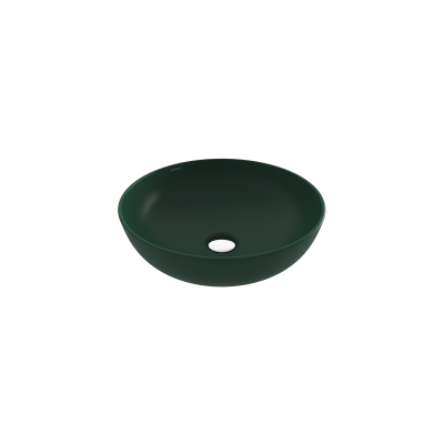 Bocchi Slim Line Yuvarlak Lavabo 38 cm Mat Yeşil - 1