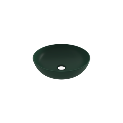 Bocchi Slim Line Yuvarlak Lavabo 38 cm Mat Yeşil - 2