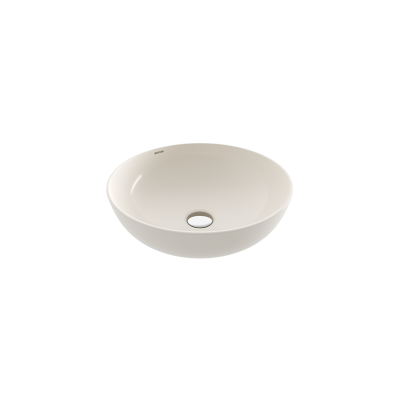 Bocchi Slim Line Yuvarlak Lavabo 38 cm Parlak Bisküvi - 3