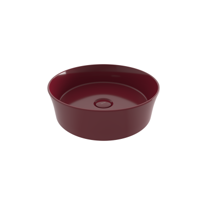 Bocchi Slim Line Yuvarlak lavabo 38 cm P.Burgonya Bordosu - 2