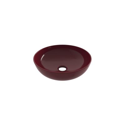 Bocchi Slim Line Yuvarlak Lavabo 38 cm P.Burgonya Bordosu - 2