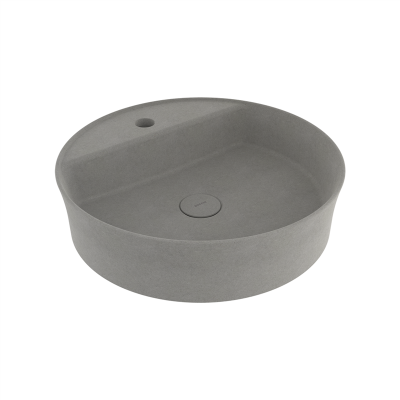 Bocchi Slim Line Yuvarlak Lavabo Mat Beton - 3