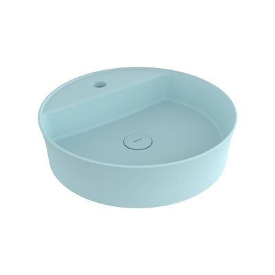 Bocchi Slim Line Yuvarlak Lavabo Mat Buz Mavisi - 2