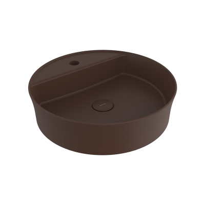 Bocchi Slim Line Yuvarlak Lavabo Mat Kahve - 2