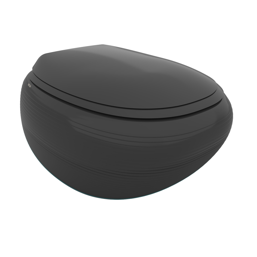 Bocchi Strata Asma Rimless Klozet Parlak Siyah (Klozet Kapağı Hariçtir) - Bocchi