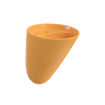 Bocchi Strata Monoblok Lavabo Parlak Mandalina Sarısı - 3