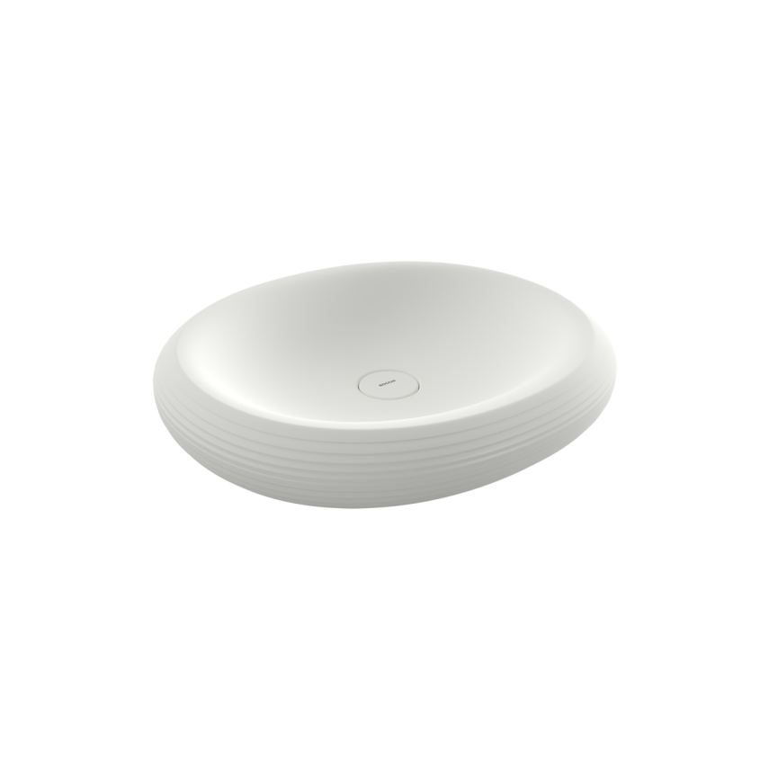 Bocchi Strata Tezgah Üstü Lavabo 49 cm Mat Beyaz - Bocchi