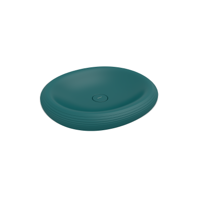 Bocchi Strata Tezgah Üstü Lavabo 49 cm Mat Petrol Mavisi - 1