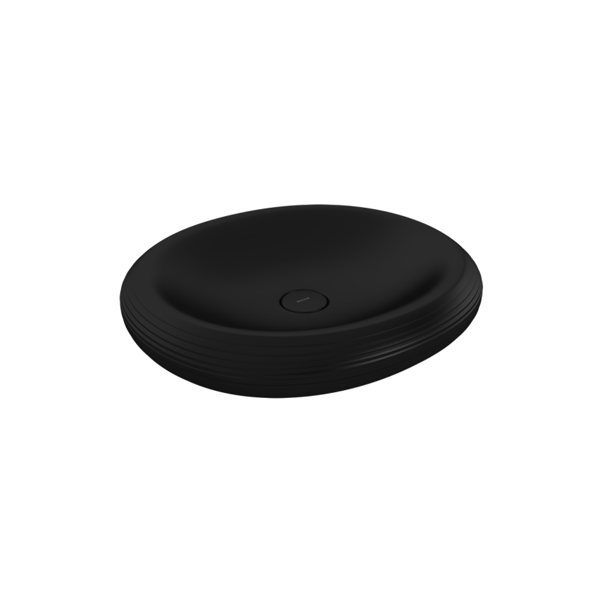 Bocchi Strata Tezgah Üstü Lavabo 49 cm Mat Siyah - Bocchi