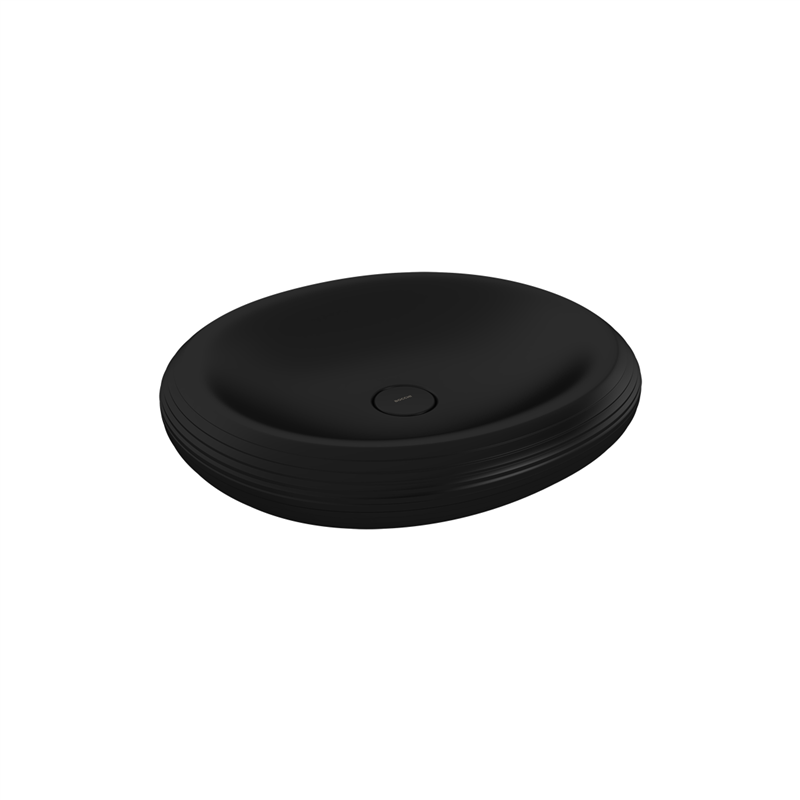 Bocchi Strata Tezgah Üstü Lavabo 49 cm Mat Siyah - Bocchi (1)