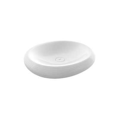 Bocchi Strata Tezgah Üstü Lavabo 49 cm Parlak Beyaz - 3