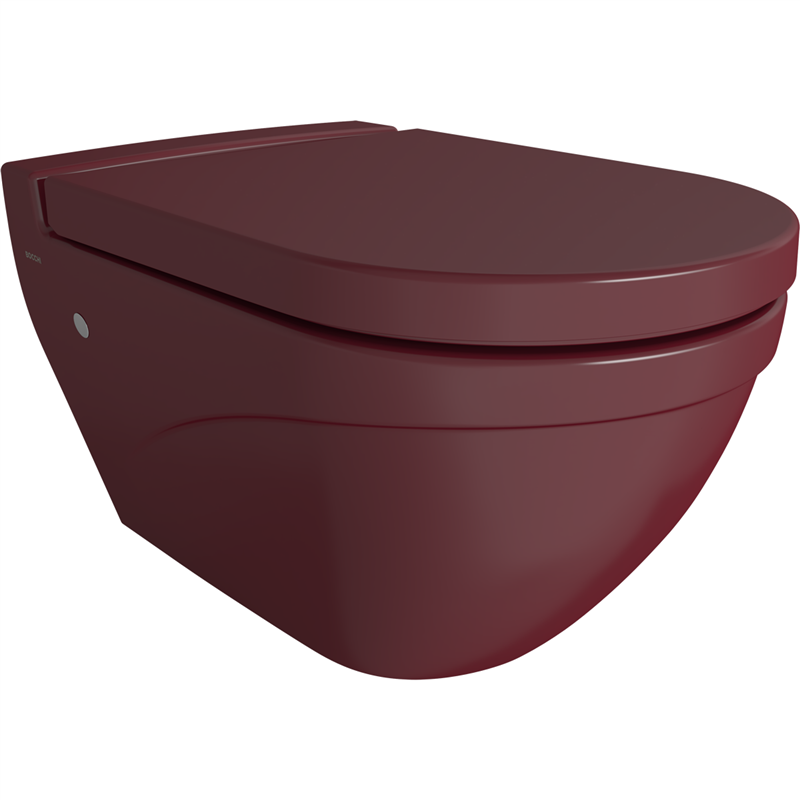 Bocchi Taormina Arch Asma Klozet Parlak Burgonya Bordosu (Klozet Kapağı Hariçtir) - Bocchi (1)