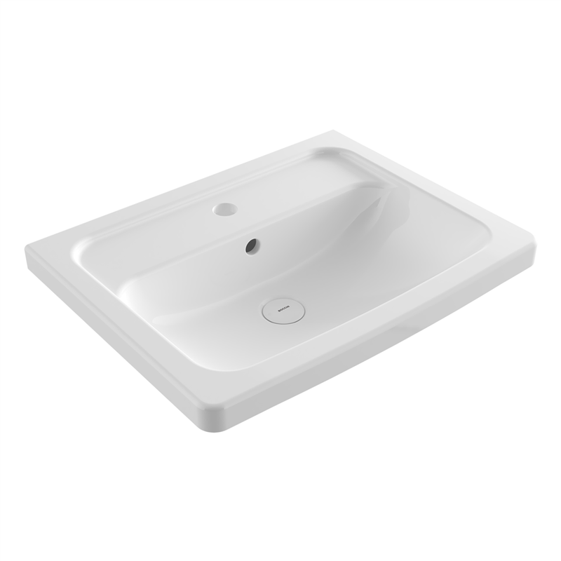 Bocchi Taormina Pro 57 cm Lavabo Parlak Beyaz - Bocchi (1)