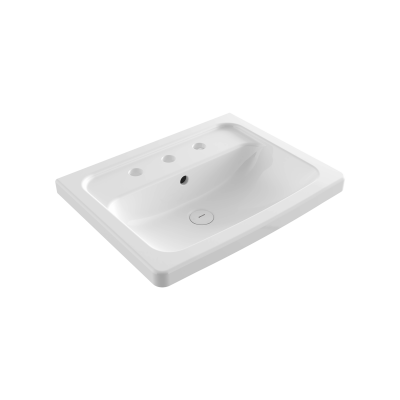 Bocchi Taormina Pro Etajerli Lavabo 66 cm Üç Armatür Delikli - 1