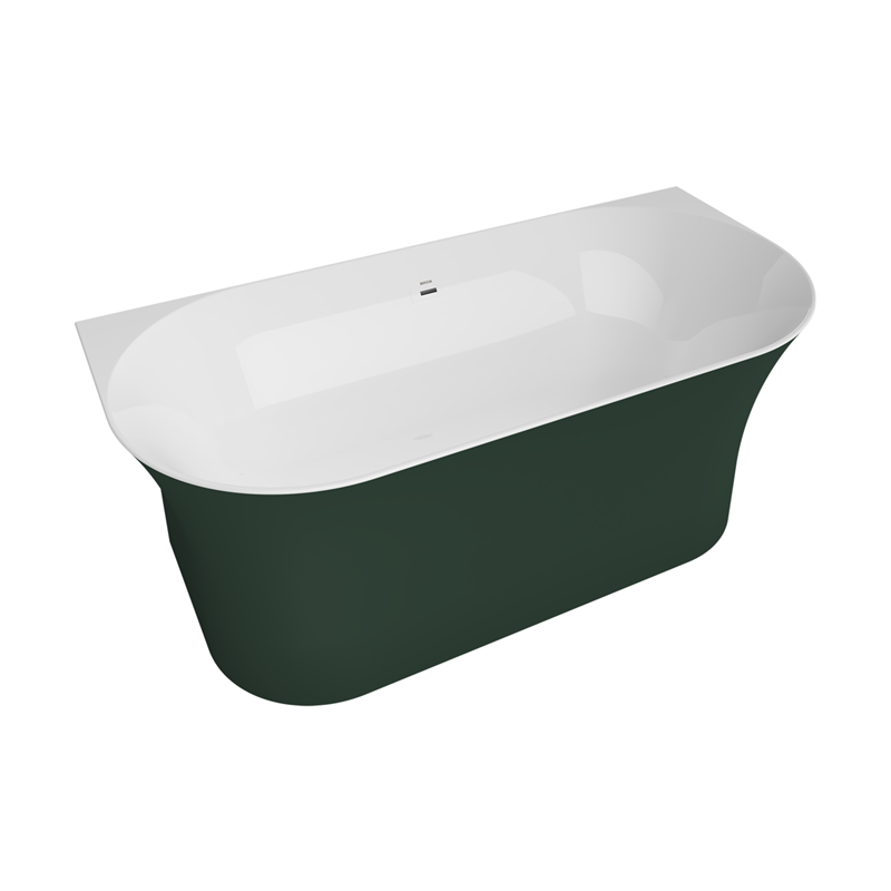 Bocchi Taranto Yeşil Beyaz Küvet 184x87 cm - Bocchi (1)