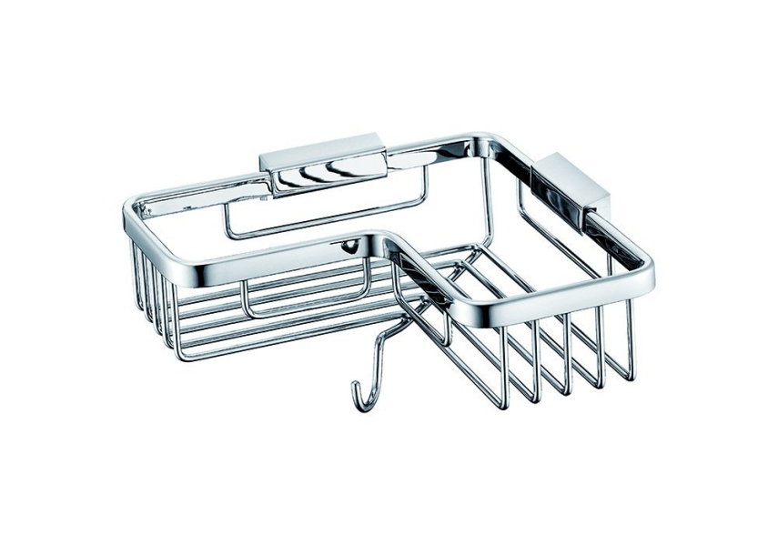 Bocchi Tel Sabunluk Malzemelik Düz Köşe Krom - Bocchi