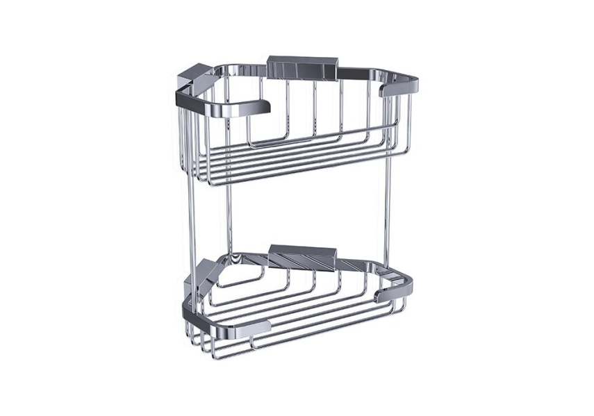 Bocchi Tel Sabunluk Malzemelik Köşe İkili Krom - Bocchi