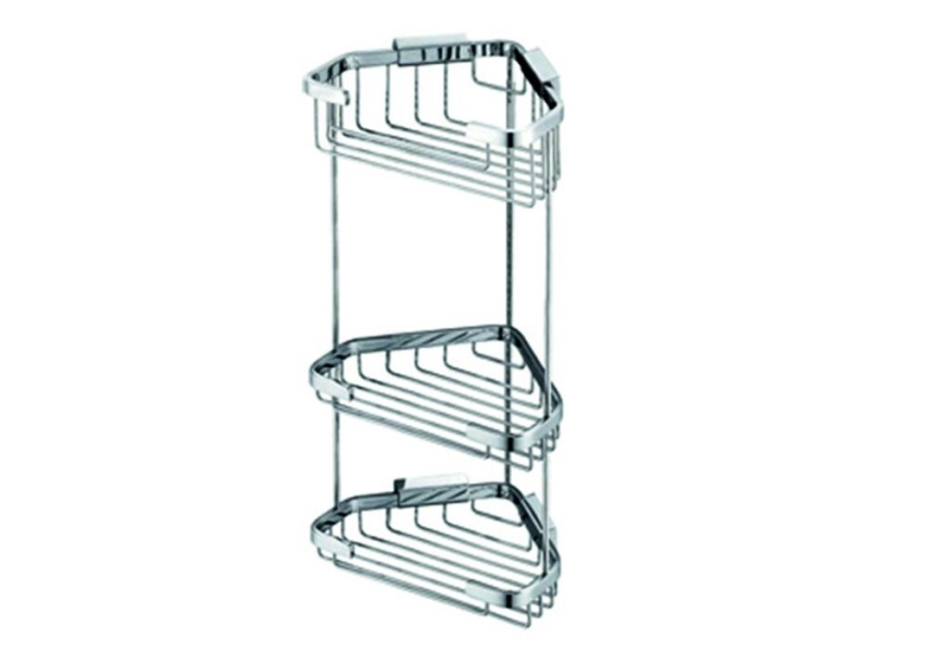 Bocchi Tel Sabunluk Malzemelik Köşe Üçlü Krom - Bocchi